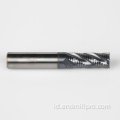 Solid Carbide 4flutes Roughing End Mill untuk Baja